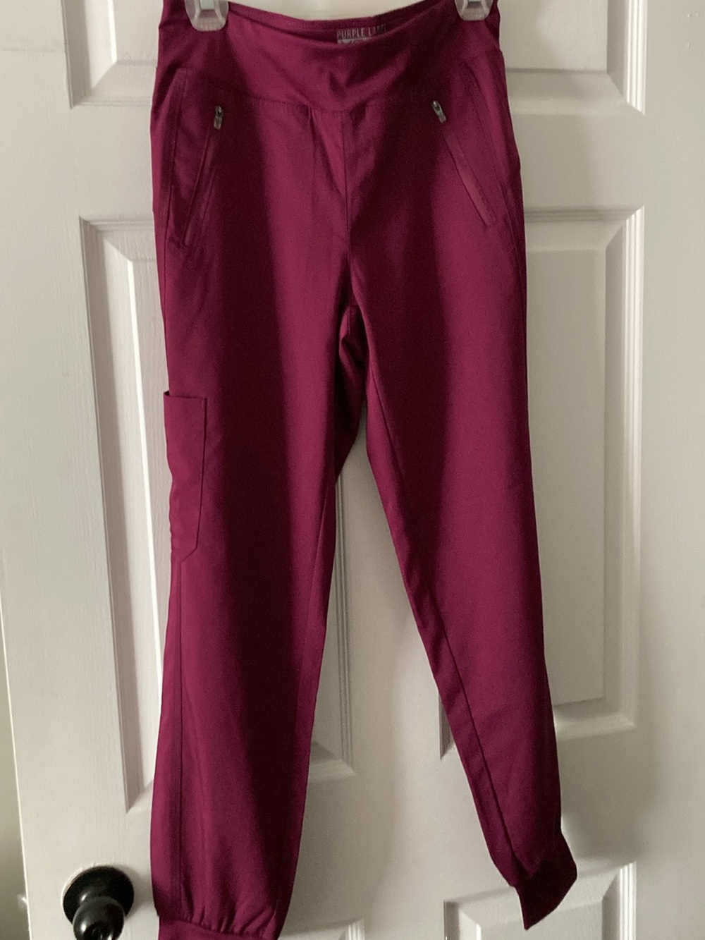 Purple Label Women's Magenta Active Joggers with Cargo Pocket